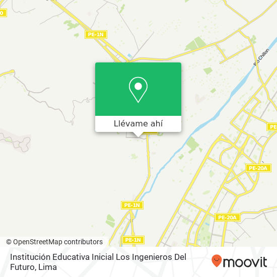 Mapa de Institución Educativa Inicial Los Ingenieros Del Futuro