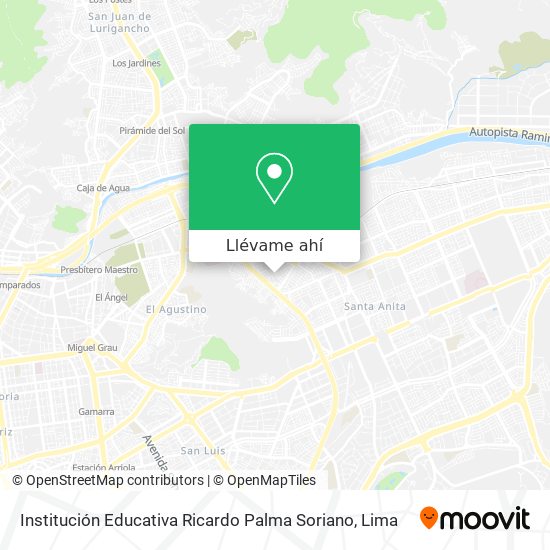 Mapa de Institución Educativa Ricardo Palma Soriano