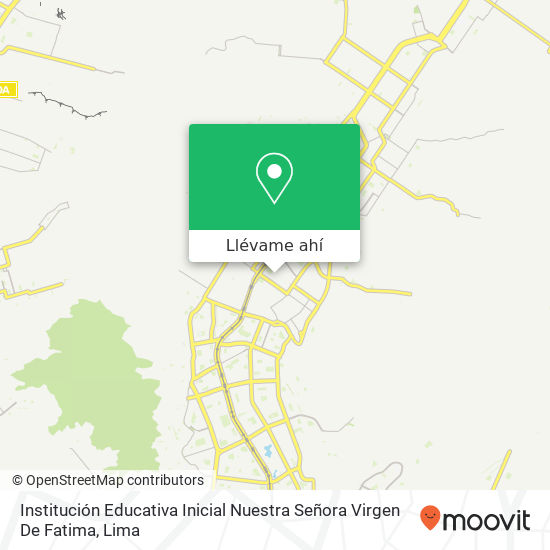 Mapa de Institución Educativa Inicial Nuestra Señora Virgen De Fatima