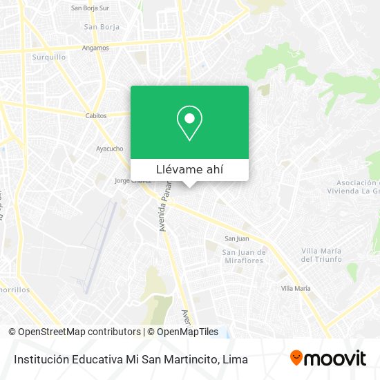 Mapa de Institución Educativa Mi San Martincito