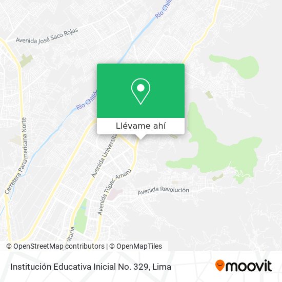 Mapa de Institución Educativa Inicial No. 329