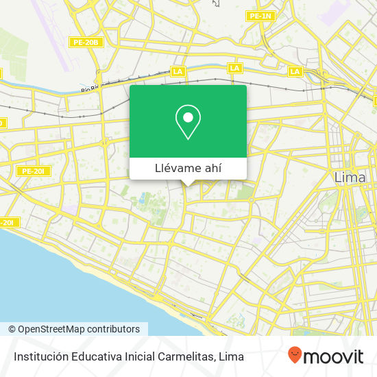Mapa de Institución Educativa Inicial Carmelitas