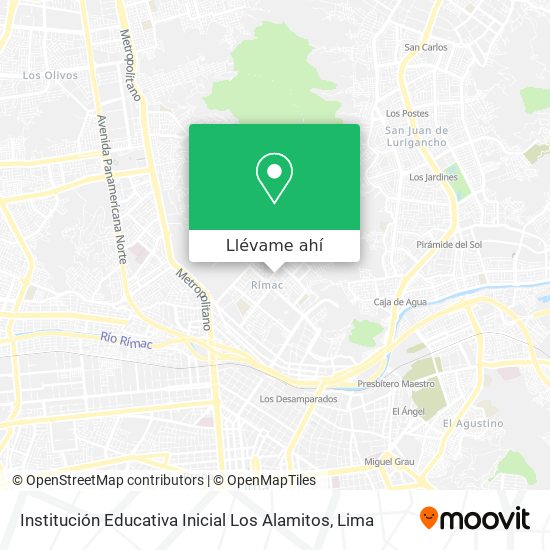 Mapa de Institución Educativa Inicial Los Alamitos