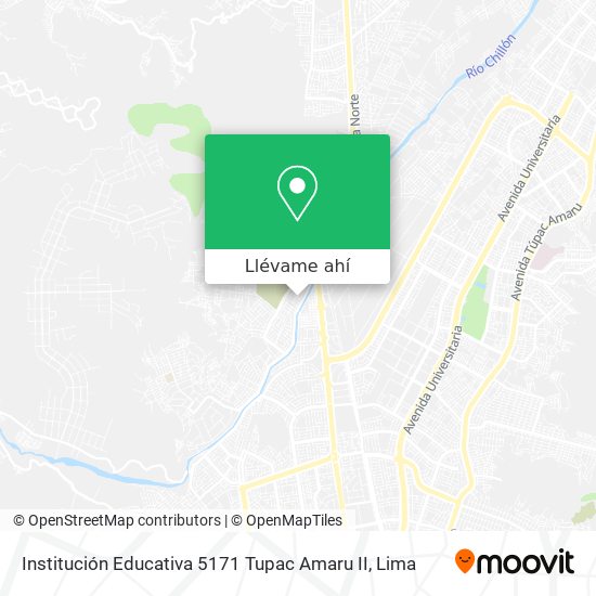 Mapa de Institución Educativa 5171 Tupac Amaru II