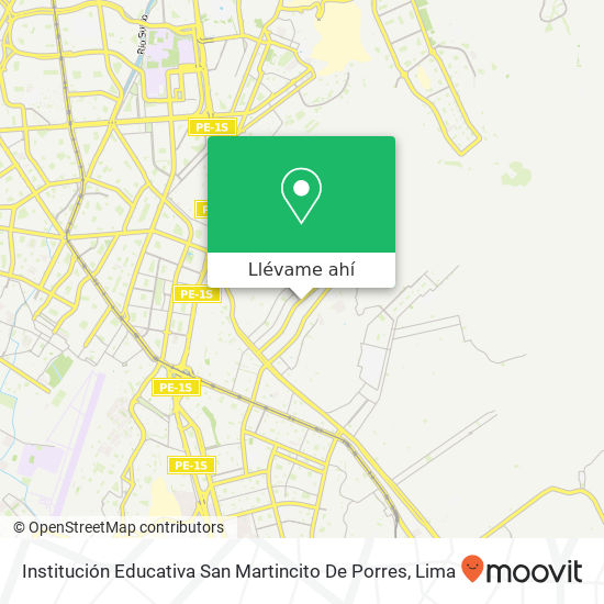 Mapa de Institución Educativa San Martincito De Porres