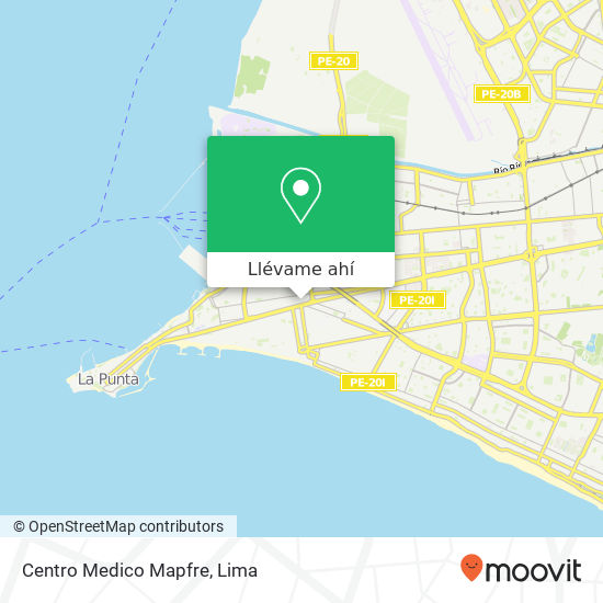 Mapa de Centro Medico Mapfre