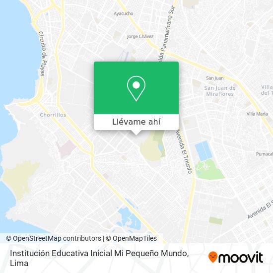 Mapa de Institución Educativa Inicial Mi Pequeño Mundo