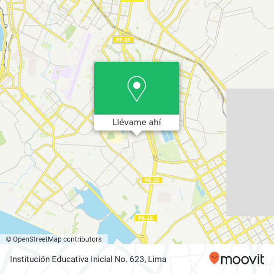 Mapa de Institución Educativa Inicial No. 623