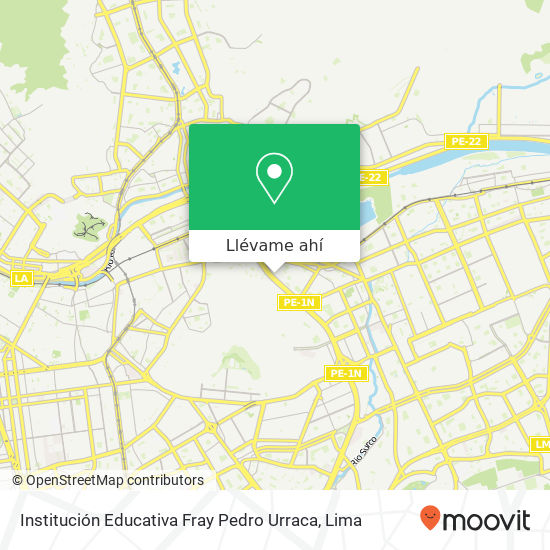 Mapa de Institución Educativa Fray Pedro Urraca