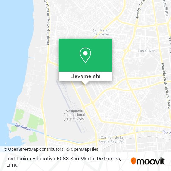 Mapa de Institución Educativa 5083 San Martin De Porres