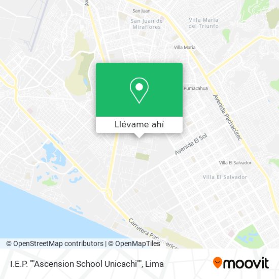 Mapa de I.E.P. ""Ascension School Unicachi""