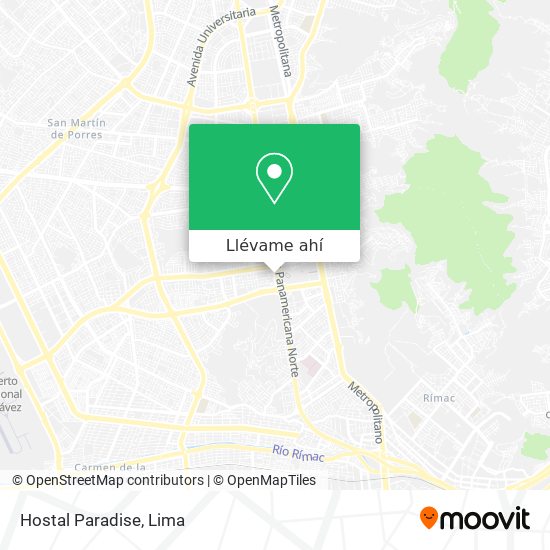 Mapa de Hostal Paradise