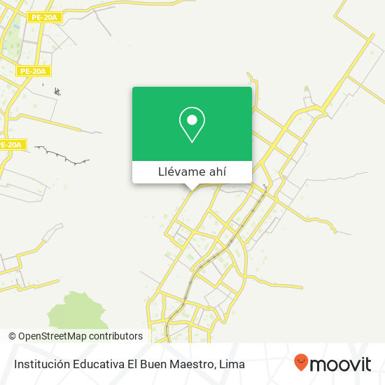Mapa de Institución Educativa El Buen Maestro