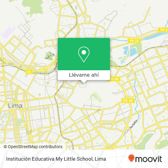 Mapa de Institución Educativa My Little School
