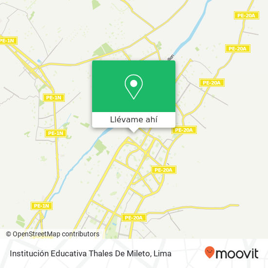 Mapa de Institución Educativa Thales De Mileto