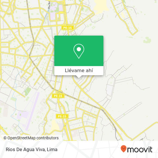Mapa de Rios De Agua Viva