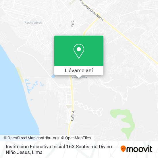 Mapa de Institución Educativa Inicial 163 Santisimo Divino Niño Jesus