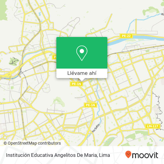 Mapa de Institución Educativa Angelitos De Maria