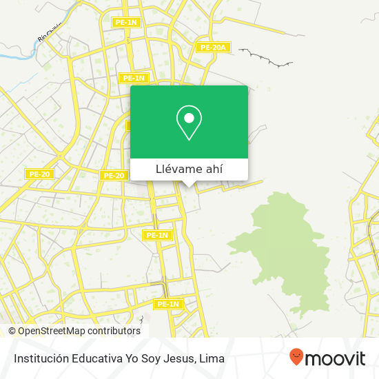 Mapa de Institución Educativa Yo Soy Jesus