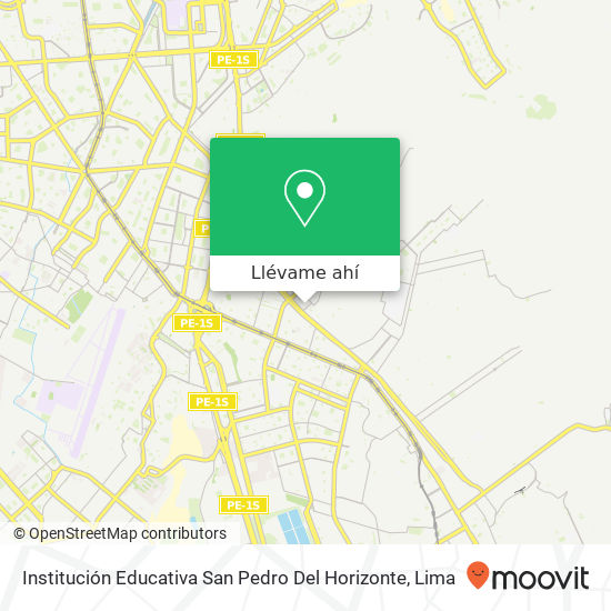 Mapa de Institución Educativa San Pedro Del Horizonte