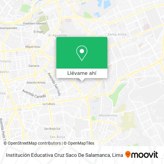 Mapa de Institución Educativa Cruz Saco De Salamanca