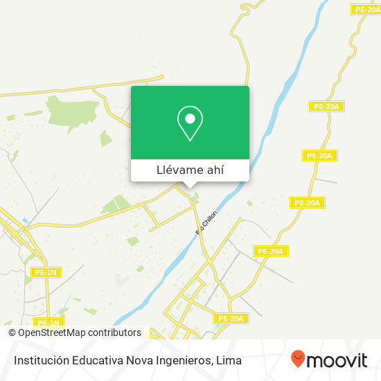Mapa de Institución Educativa Nova Ingenieros