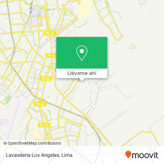 Mapa de Lavanderia Los Angeles