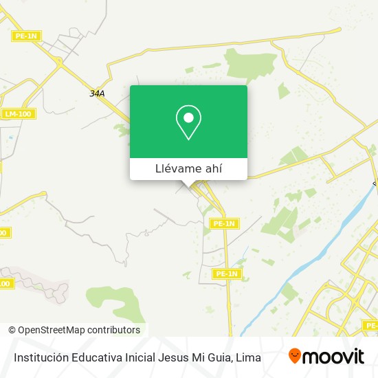 Mapa de Institución Educativa Inicial Jesus Mi Guia