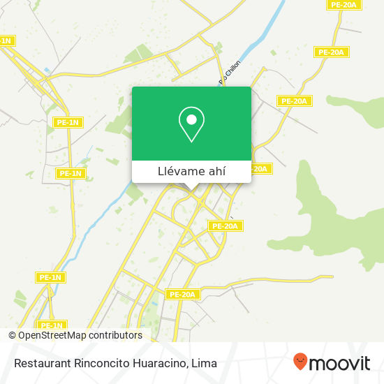 Mapa de Restaurant Rinconcito Huaracino