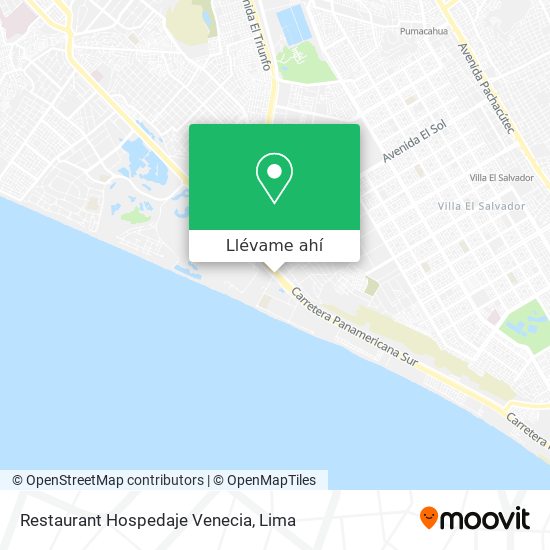 Mapa de Restaurant Hospedaje Venecia