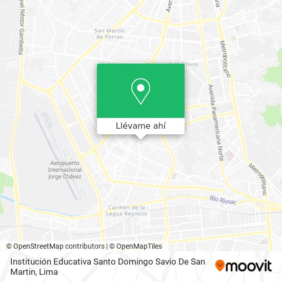 Mapa de Institución Educativa Santo Domingo Savio De San Martin