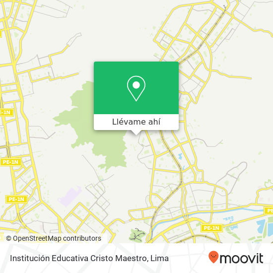 Mapa de Institución Educativa Cristo Maestro
