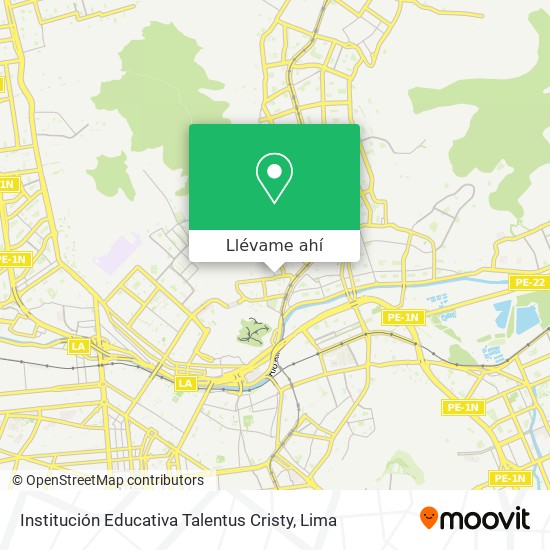 Mapa de Institución Educativa Talentus Cristy