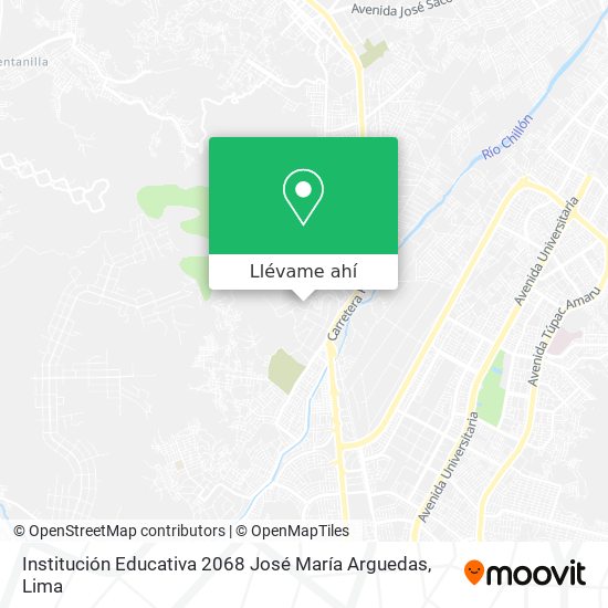 Mapa de Institución Educativa 2068 José María Arguedas