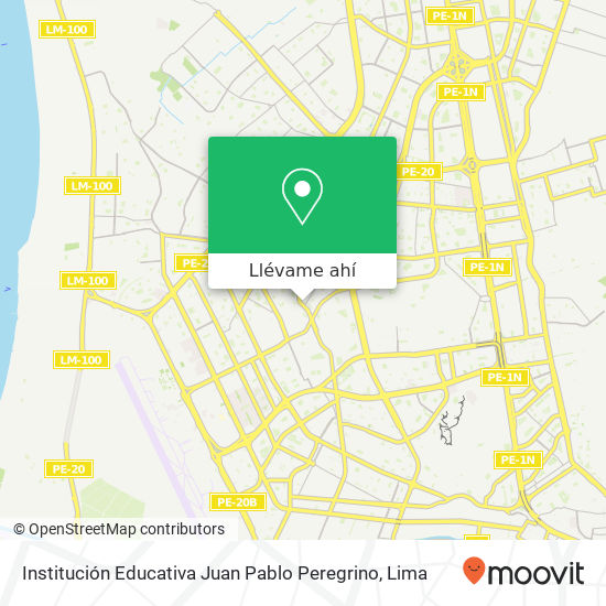 Mapa de Institución Educativa Juan Pablo Peregrino