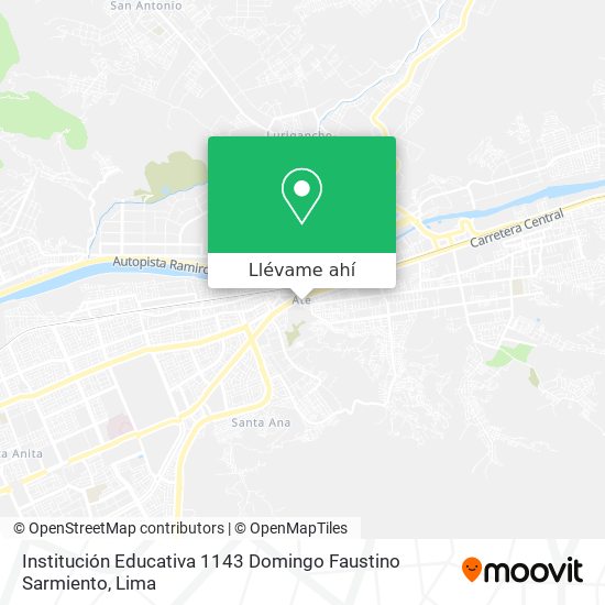 Mapa de Institución Educativa 1143 Domingo Faustino Sarmiento