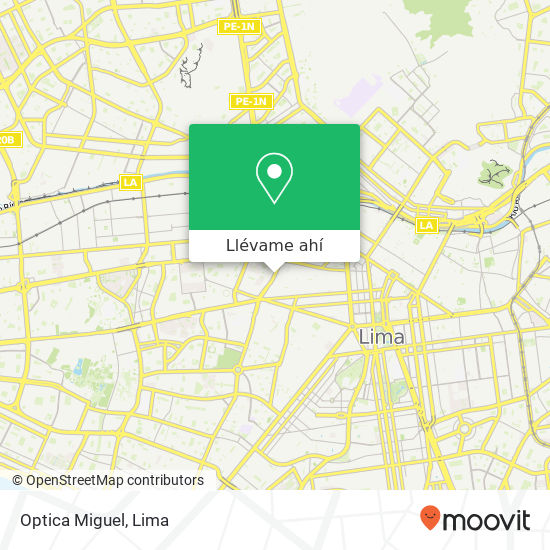 Mapa de Optica Miguel