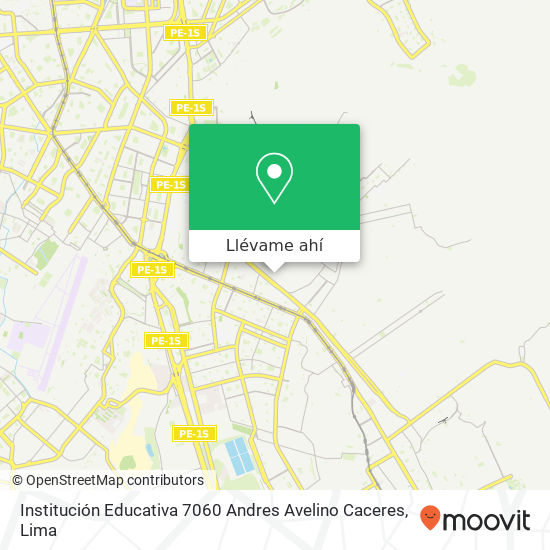 Mapa de Institución Educativa 7060 Andres Avelino Caceres