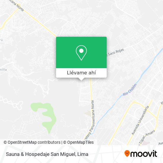 Mapa de Sauna & Hospedaje San Miguel