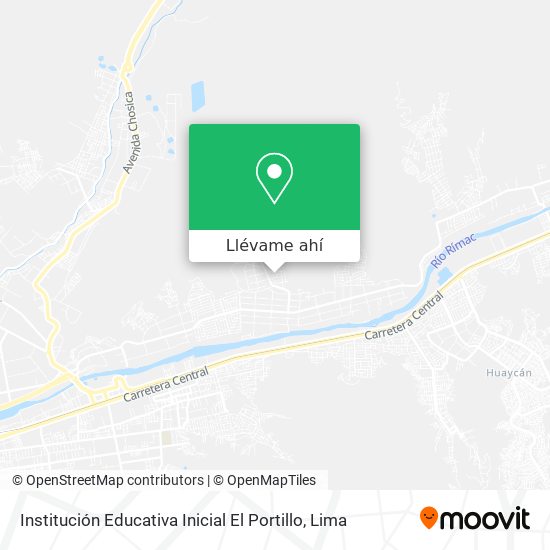 Mapa de Institución Educativa Inicial El Portillo