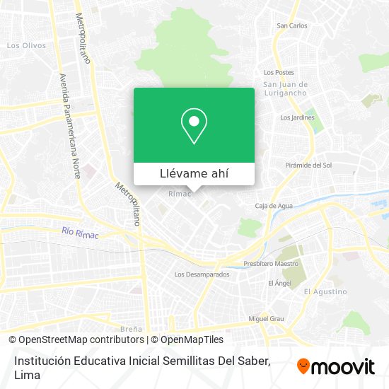 Mapa de Institución Educativa Inicial Semillitas Del Saber