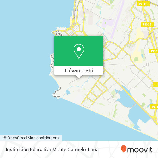 Mapa de Institución Educativa Monte Carmelo