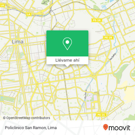 Mapa de Policlinico San Ramon