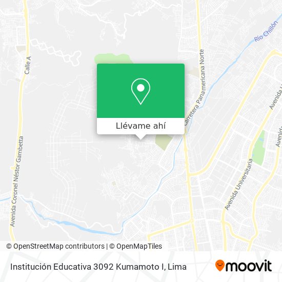 Mapa de Institución Educativa 3092 Kumamoto I