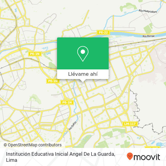 Mapa de Institución Educativa Inicial Angel De La Guarda