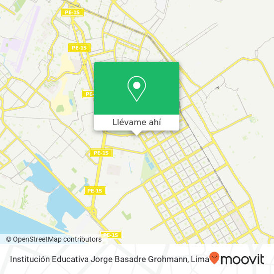 Mapa de Institución Educativa Jorge Basadre Grohmann