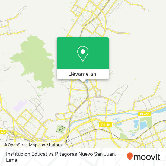 Mapa de Institución Educativa Pitagoras Nuevo San Juan