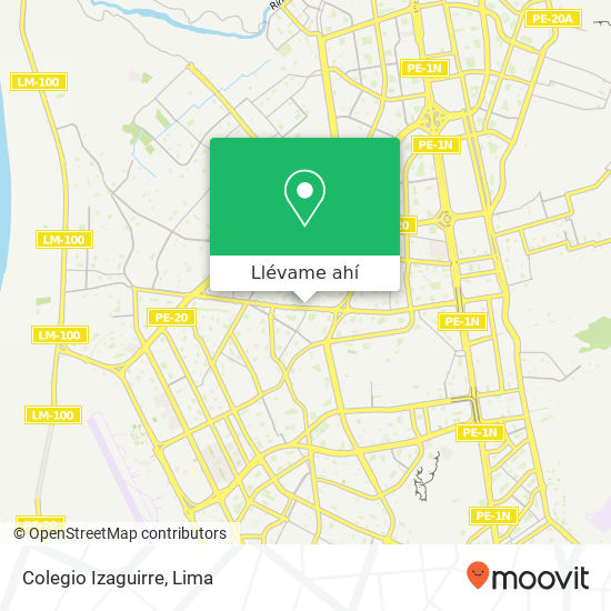 Mapa de Colegio Izaguirre
