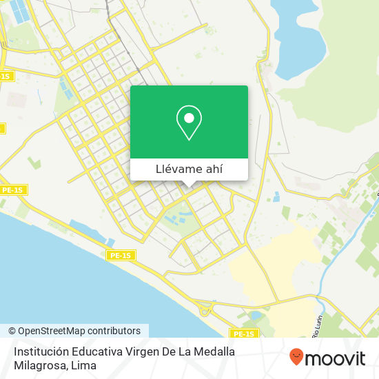 Mapa de Institución Educativa Virgen De La Medalla Milagrosa