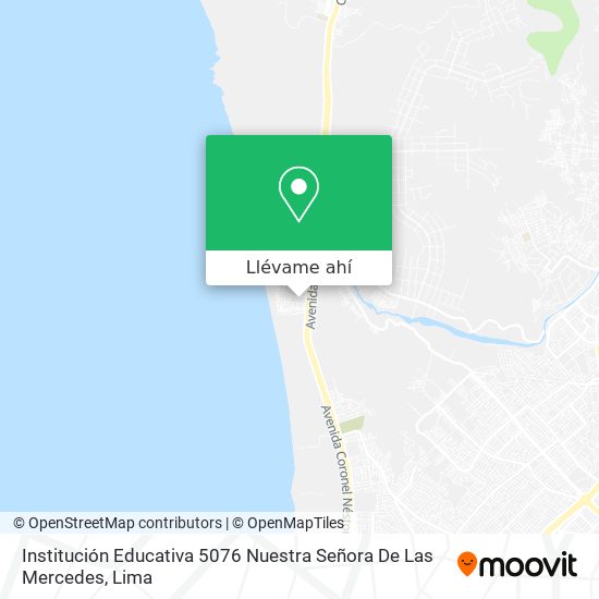 Mapa de Institución Educativa 5076 Nuestra Señora De Las Mercedes